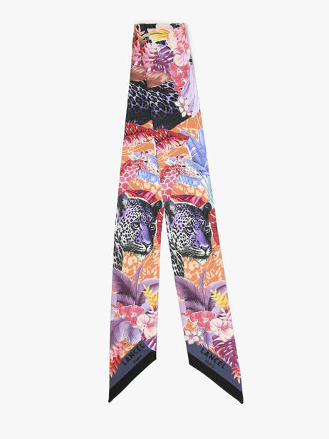 Ruban De Soie Jungle 82x5,5cm Lancel Multicolore charms A13877