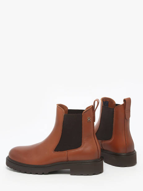 Chelsea Boots En Cuir Tommy hilfiger Marron women 8766BDS vue secondaire 2