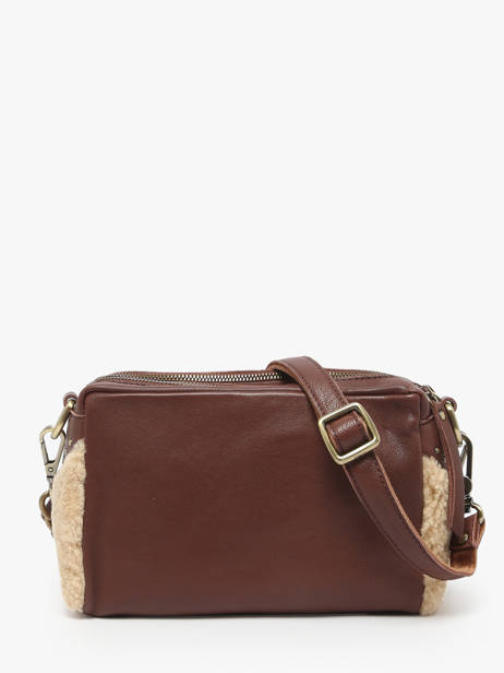 Sac Bandoulière Vintage Cuir Mila louise Marron vintage 23673TC vue secondaire 3