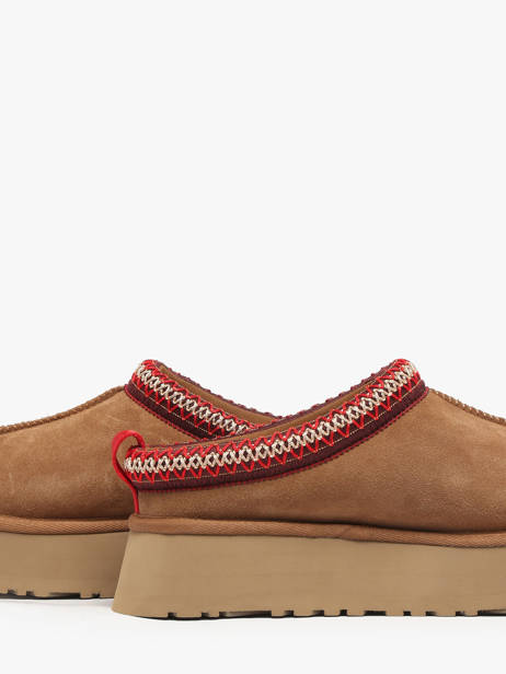 Chaussons Plateforme Tazz Ii En Cuir Ugg Beige women 1174471 vue secondaire 3