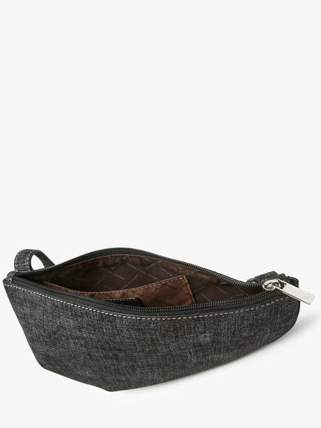 Sac Bandoulière City Perle Tweed Nathan baume Noir n city TW vue secondaire 3