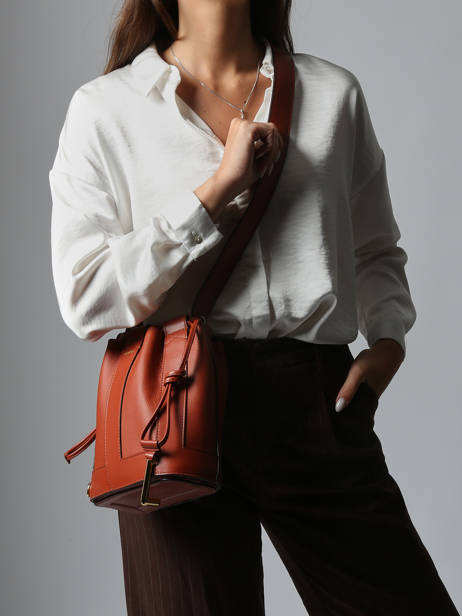 Sac Bandoulière Elles Cuir Lancel Rouge elles A13979 vue secondaire 1