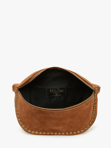 Sac Banane Milano Marron velvet VE24112 vue secondaire 3