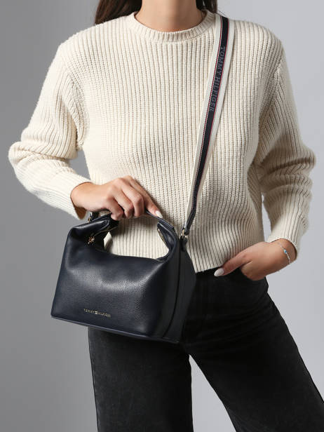 Sac Bandoulière Th Logotape Tommy hilfiger Bleu th logotape AW17451 vue secondaire 1