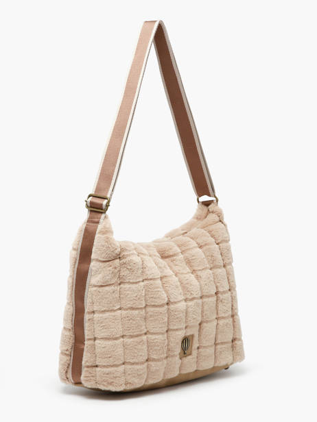 Sac Bandoulière Quadri Polyester Le voyage en panier Marron quadri AHP272 vue secondaire 1