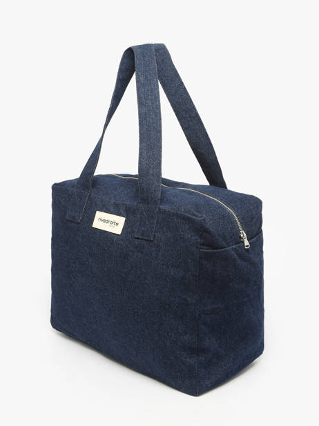 Le Sac Porté épaule A4 Célestins Coton Recyclé Rivedroite Bleu timeless CELESTIM vue secondaire 2