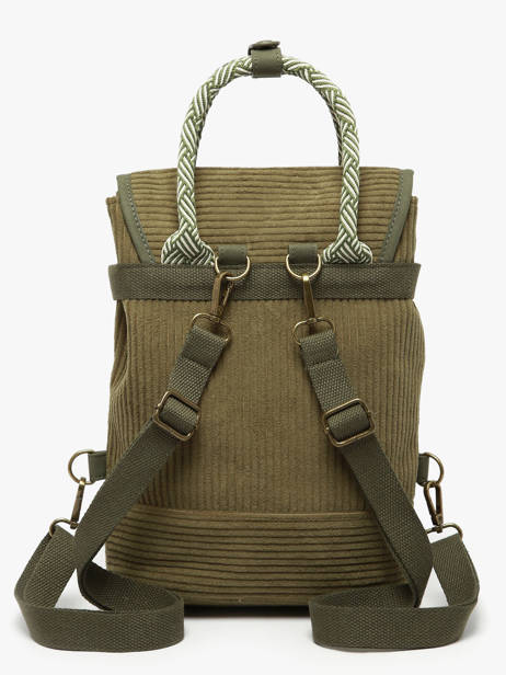 Sac à Dos Le voyage en panier Vert velours AHP241 vue secondaire 4