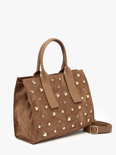 Sac Porté Main A4 Stud David jones Marron stud CM7868 vue secondaire 2