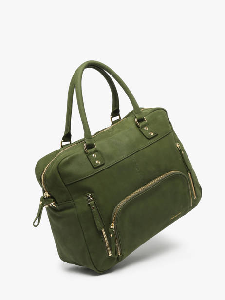 Sac Macy Cuir Nat et nin Vert vintage MACY vue secondaire 2