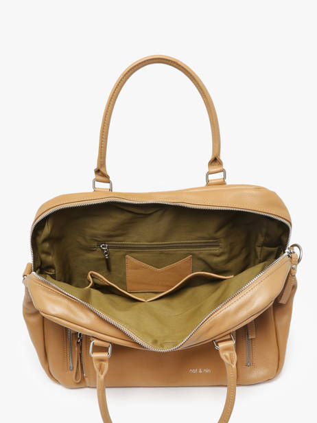 Sac Macy Cuir Nat et nin Beige vintage MACY vue secondaire 3