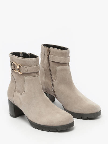 Bottines à Talon En Cuir Gabor Gris women 39 vue secondaire 1