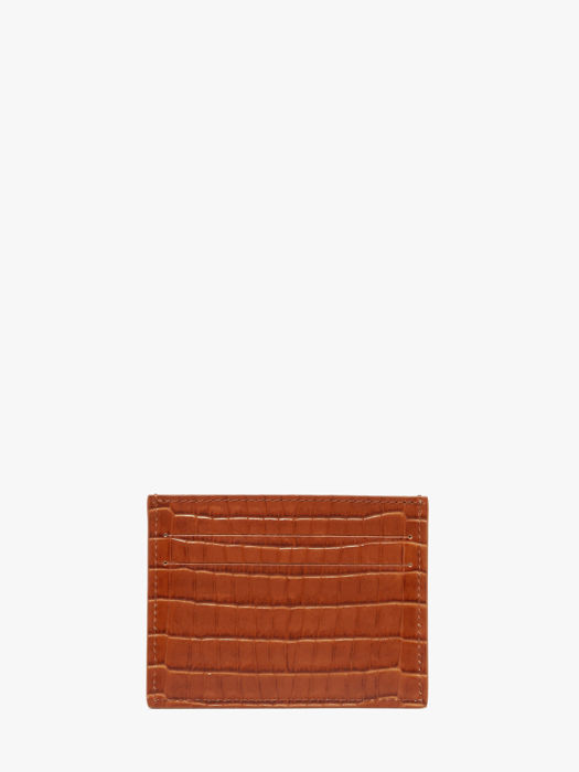 Longchamp Longchamp pocket croco Porte billets/cartes Marron