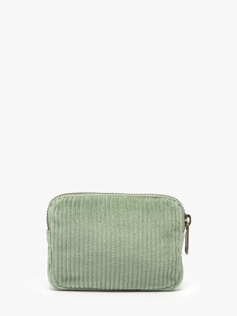 Porte-monnaie Hindbag Vert velours V vue secondaire 2