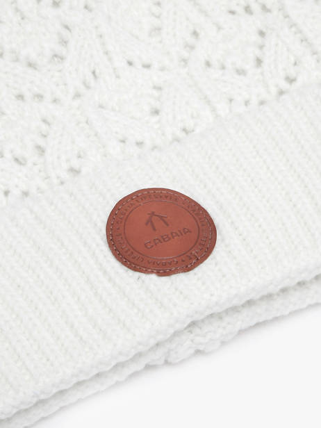 Bonnet Cabaia Blanc hats PEGUCLUB vue secondaire 1