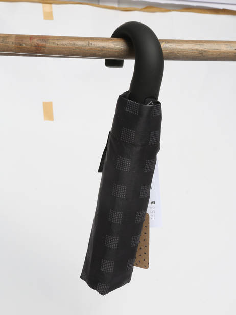 Parapluie Pliant Happy rain Noir gents print 43668 vue secondaire 1