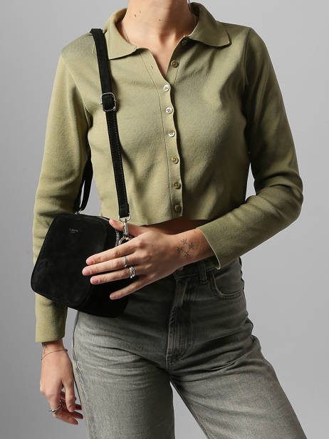 Sac Bandoulière Velvet Miniprix Noir velvet F7511 vue secondaire 1