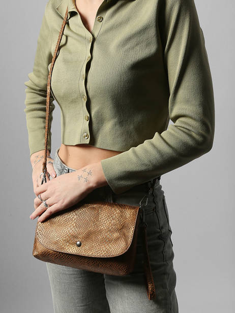 Sac Bandoulière Snake Miniprix Marron snake 19645 vue secondaire 1