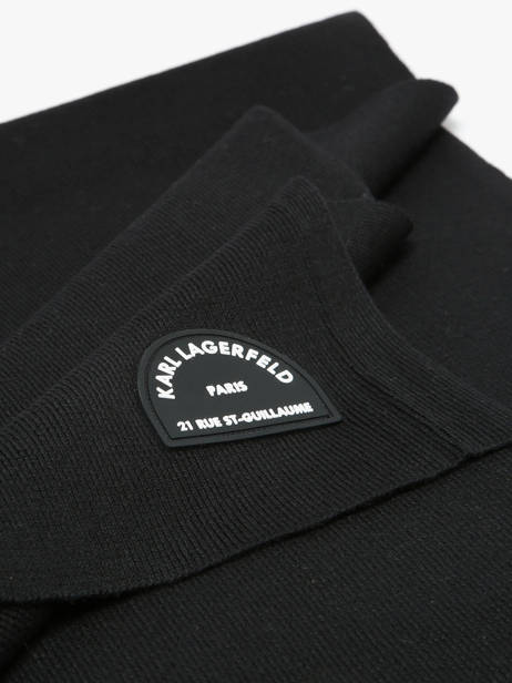 Écharpe Rue St Guillaume Karl lagerfeld Noir rsg A4W33113 vue secondaire 1