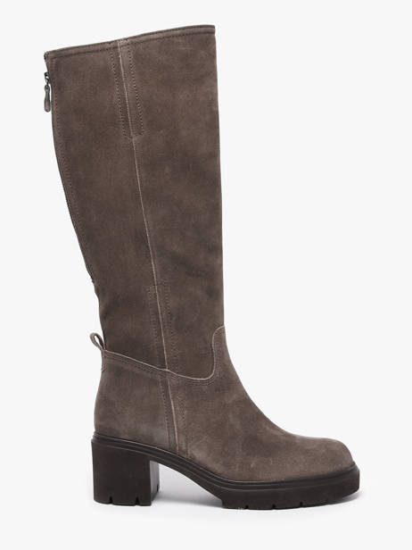 Bottes à Talon En Cuir Gabor Gris women 10