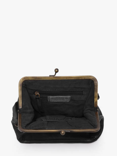 Sac Bandoulière Heritage Cuir Biba Noir heritage BT22 vue secondaire 3