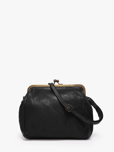 Sac Bandoulière Heritage Cuir Biba Noir heritage BT22 vue secondaire 4