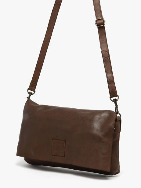 Sac Bandoulière Heritage Cuir Biba Marron heritage BT5 vue secondaire 1