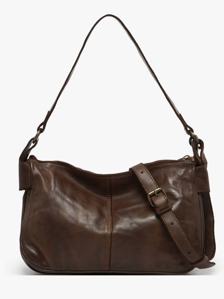 Sac Bandoulière Heritage Cuir Biba Marron heritage BT18 vue secondaire 3