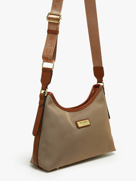 Sac Bandoulière Jamie Nylon Ted lapidus Beige jamie DU43504 vue secondaire 1