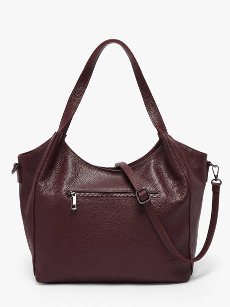 Sac Porté épaule Caviar Cuir Milano Rouge caviar CA25061 vue secondaire 3