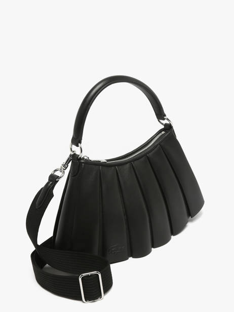 Sac Porté épaule Lenglen Cuir Lacoste Noir lenglen NU5011DP vue secondaire 1