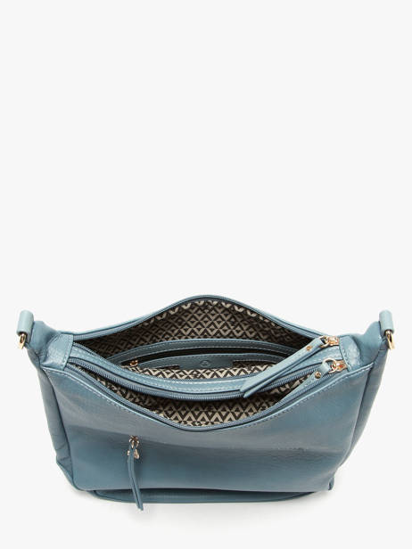 Sac Porté épaule Zip Lulu castagnette Bleu zip ZAHED vue secondaire 2