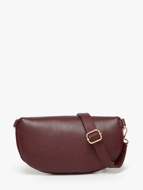 Sac Banane Milano Rouge velvet caviar VC24111 vue secondaire 4