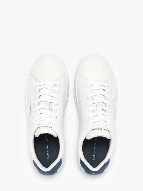 Sneakers En Cuir Tommy hilfiger Blanc men 536702W vue secondaire 3