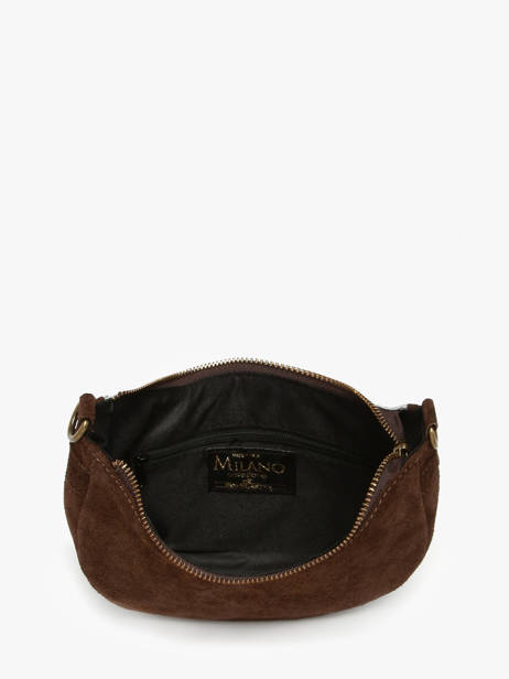 Sac Porté épaule Mucca Cuir Milano Marron mucca VM25064 vue secondaire 2
