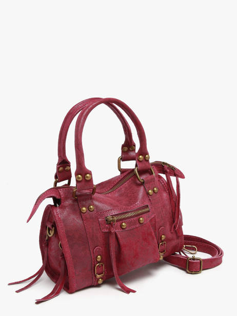 Sac Porté Main Spazzolato Cuir Milano Rouge spazzolato SP24093 vue secondaire 1