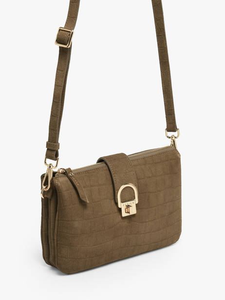 Sac Bandoulière Equestre Croco Cuir Etrier Beige equestre croco EECQ0143 vue secondaire 2