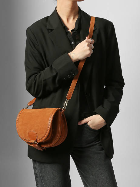 Sac Bandoulière Bobo S Cuir Paul marius Marron vintage S vue secondaire 1