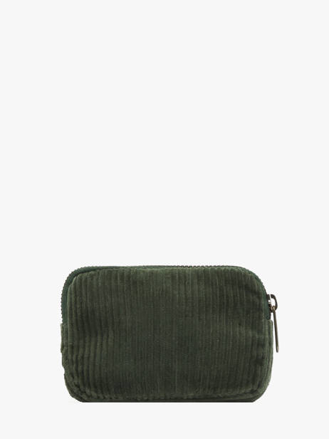 Porte-monnaie Hindbag Vert velours V vue secondaire 2