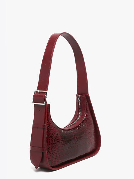 Sac Porté épaule Croco Vernis Paul marius Rouge croco vernis VICTXCRV vue secondaire 1