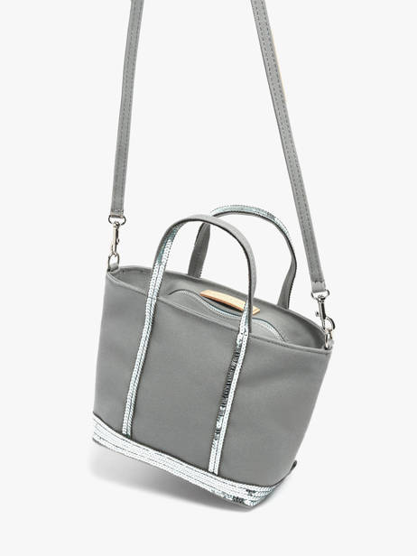 Sac Bandoulière Baby Cabas Paillettes Vanessa bruno Gris cabas 1V40410 vue secondaire 1