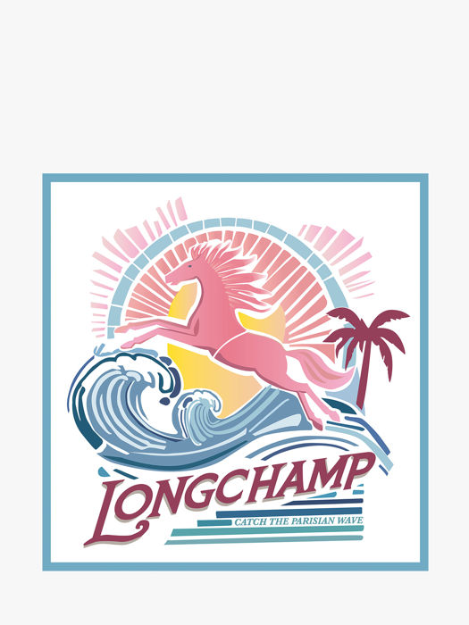 Longchamp Soie gots Etole Blanc