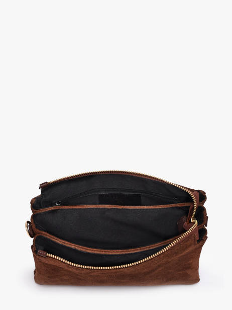 Sac Bandoulière Velvet Caviar Cuir Milano Marron velvet caviar VC24117 vue secondaire 3