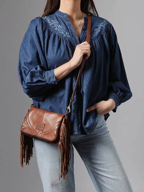 Sac Bandoulière Dakota Cuir Basilic pepper Marron dakota BDAK43 vue secondaire 1