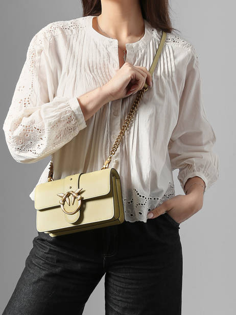 Sac Bandoulière Love Bag Icon Cuir Pinko Vert love bag icon A0F1 vue secondaire 1
