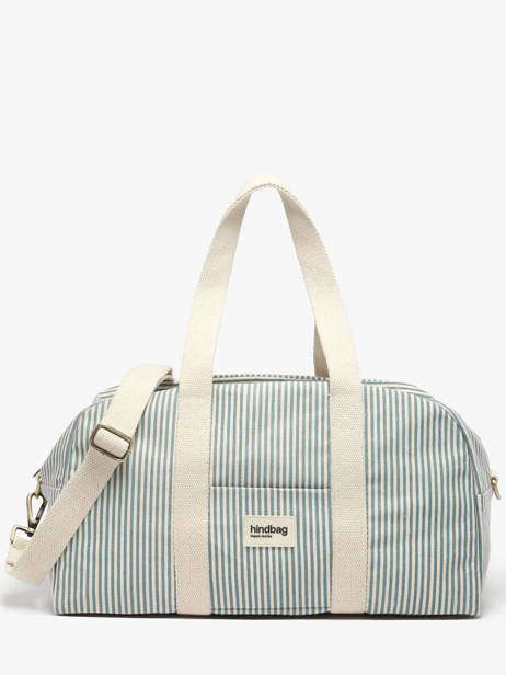 Sac Porté épaule Rayures Coton Hindbag Bleu rayures RA