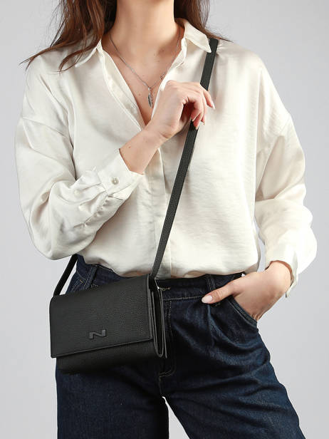 Sac Bandoulière Thelma Cuir Nathan baume Noir n city 12 vue secondaire 1