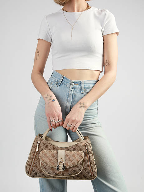 Sac à Main Jessa Polyester Guess Marron jessa JG836206 vue secondaire 1