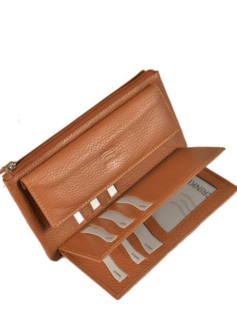 Portefeuille Cuir Crinkles Marron caviar 14104 vue secondaire 1