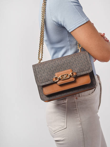 Sac Bandoulière Heather Cuir Michael kors Marron heather S2G7HL3B vue secondaire 1